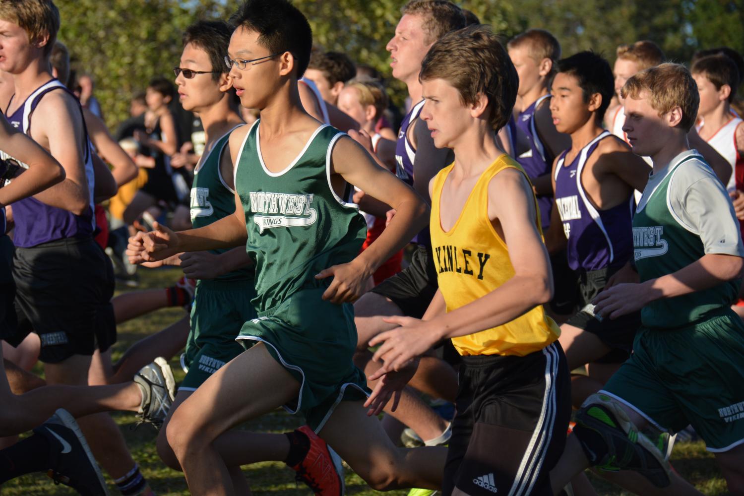 Chen-You Wu 20 speeds toward the finish line at the MCV divisional race in 2015