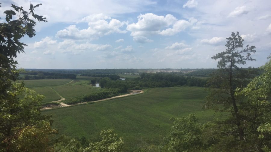 Overlook of Big Sugar Creek in Cuivre River State Park in Troy, Missouri on Aug. 9, 2017.