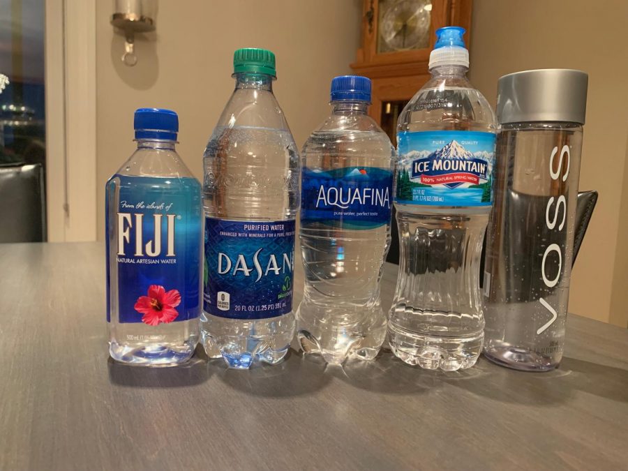 Bottled waters in order from my favorite to least favorite.